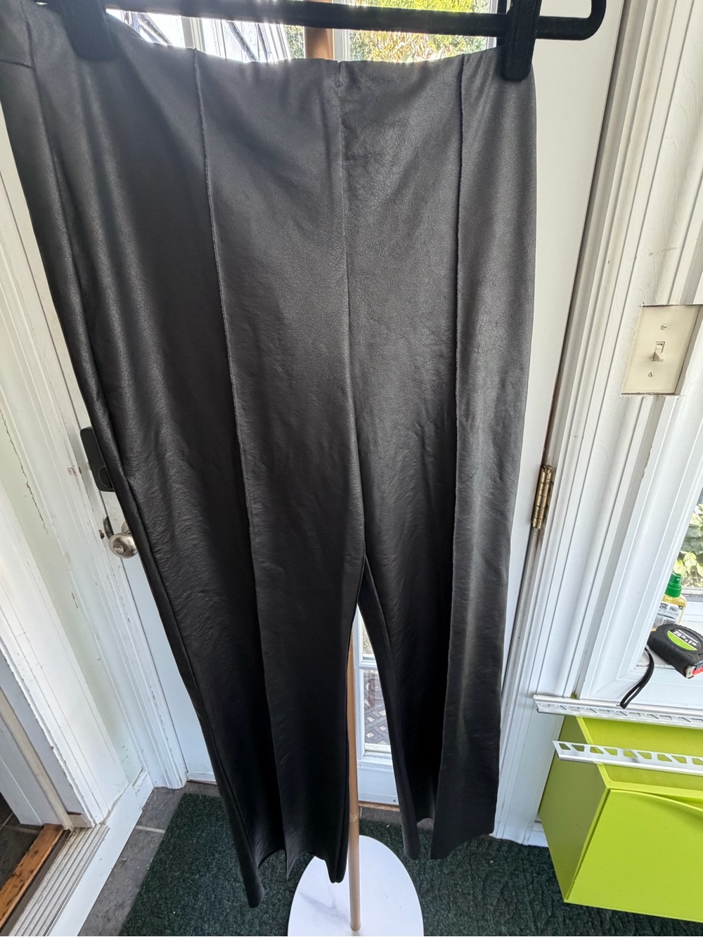 Women’s size L faux leather slacks